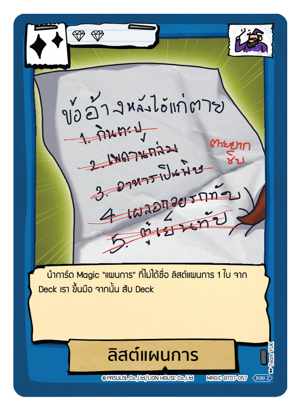 ลิสต์แผนการ